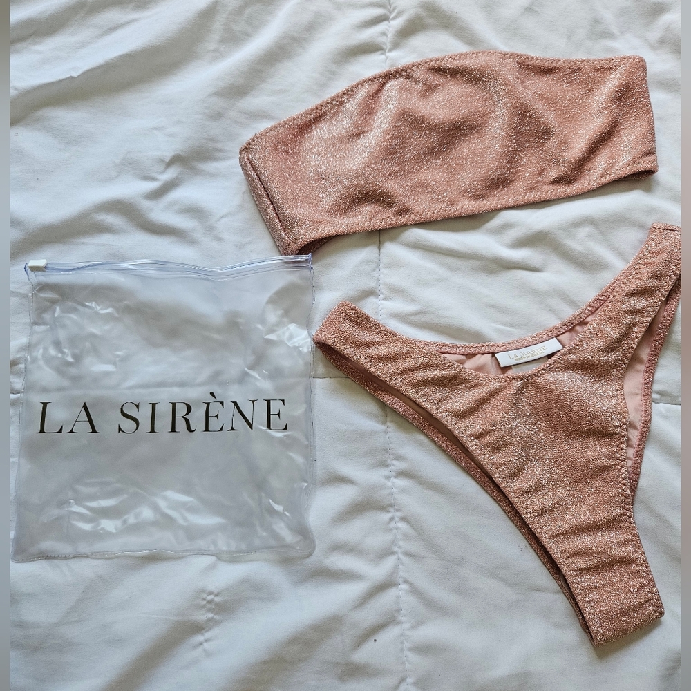 La Sirène Pink Bandeau Bikini